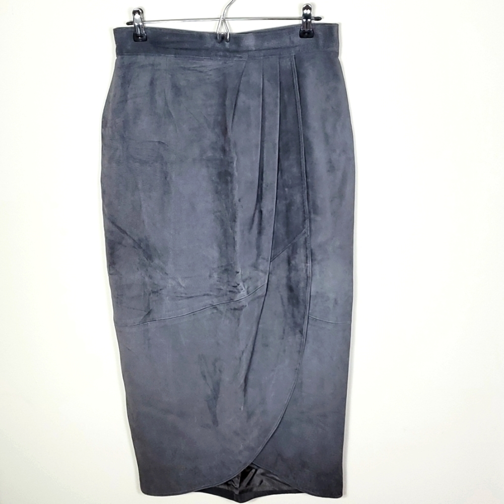 Suede Danier Wrap Skirt